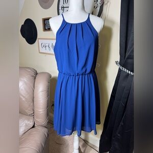 Blue Rain Elegant Blue Women's Dress